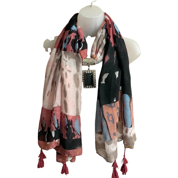 Pendant Scarf Ladies Scarf - Picture 1 of 16